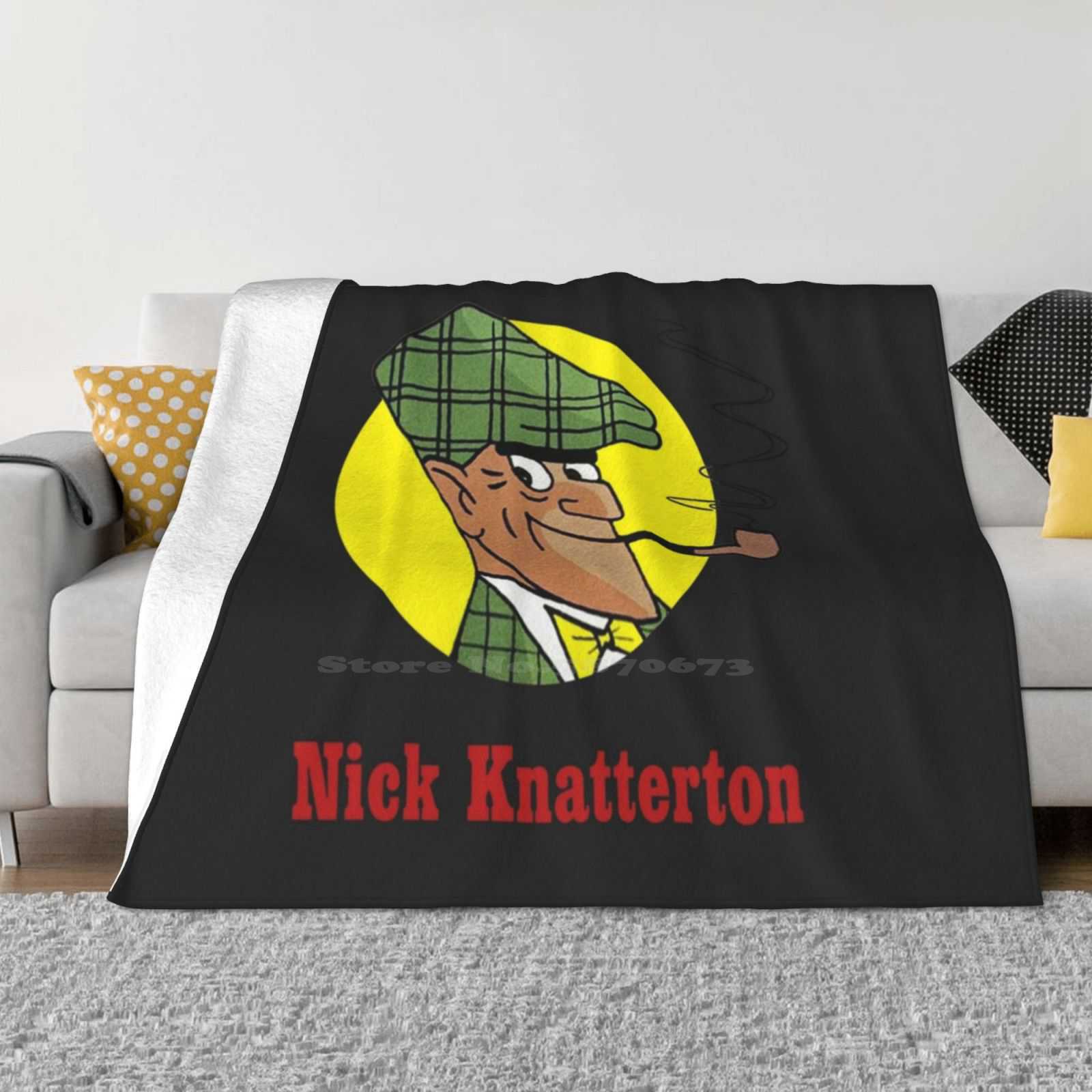 Ник Кнаттертон Креативный Дизайн Уютное Теплое Фланелевое Одеяло Комикс про Ника Кнаттертона Детектив Ник 30x40in
