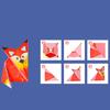 1set Cartoon Animal Origami Paper Kid DIY Craft Toy Handcraft Parper Art Educational Toy for Children Gift English Origami Decor