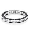 Personalized Mens Bracelets Motorcycle Biker Bicycle Chain Link Bracelets Anti Non Tarnish Gold Plated Stainless Steel Bracelets