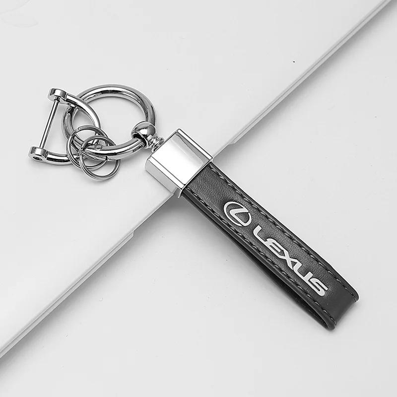 csabjg1 For Lexus RX330 RX300 SC300 NX UX IS200T RX200T NX300 lS400 RX270 IS250 IS300 Metal Leather Car Key Chain Business Keyring