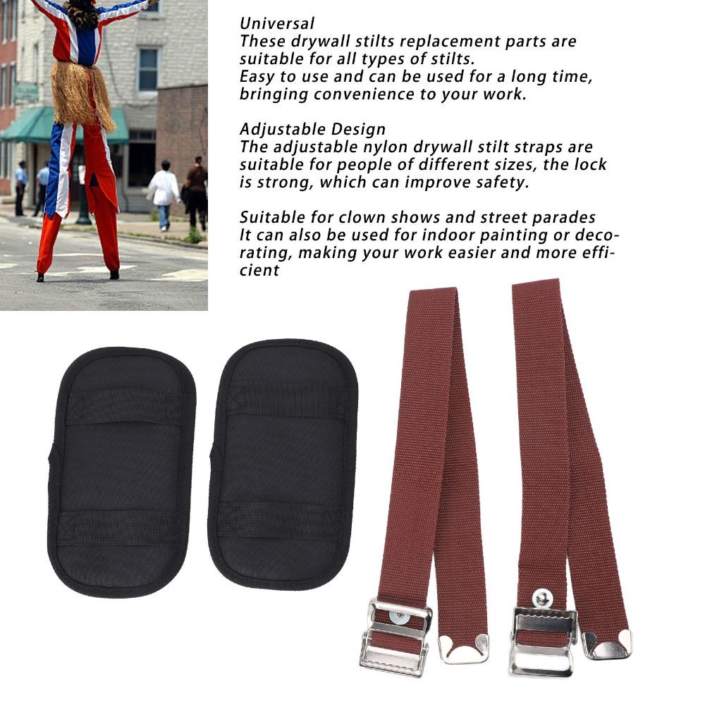 2Pcs Replaceable Pad Stilts Accessory Nylon Material Binding Belt Drywall Installation