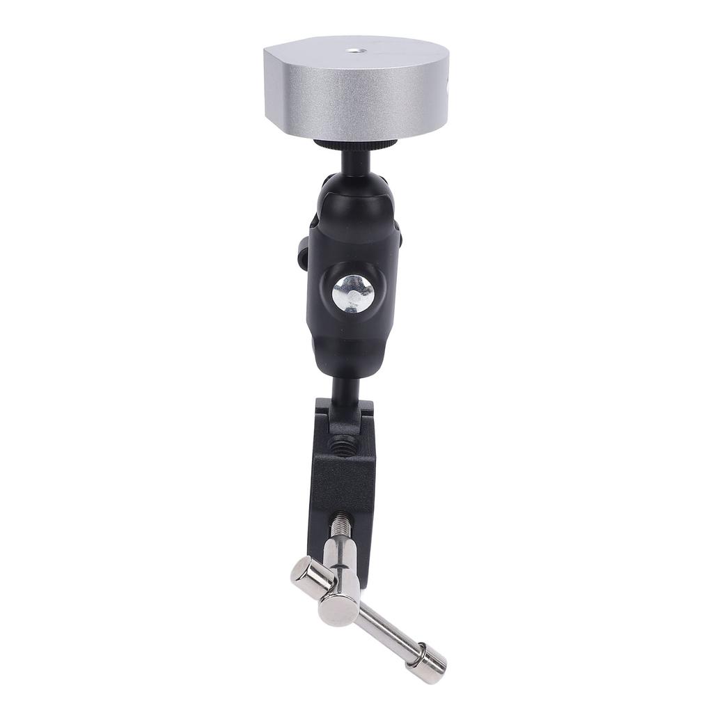 Satellite Clamp Bracket Adapter Set Aluminum Alloy Adjustable Clamp Bracket Kit for Mini for RV Pole Yacht Silver