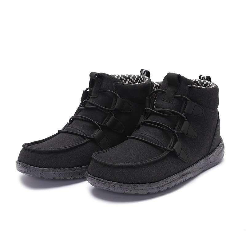 20 Autumn New Flat Bottom Lace-up Canvas Women's Short Boots Wish New Large Size Single Boots Wish New