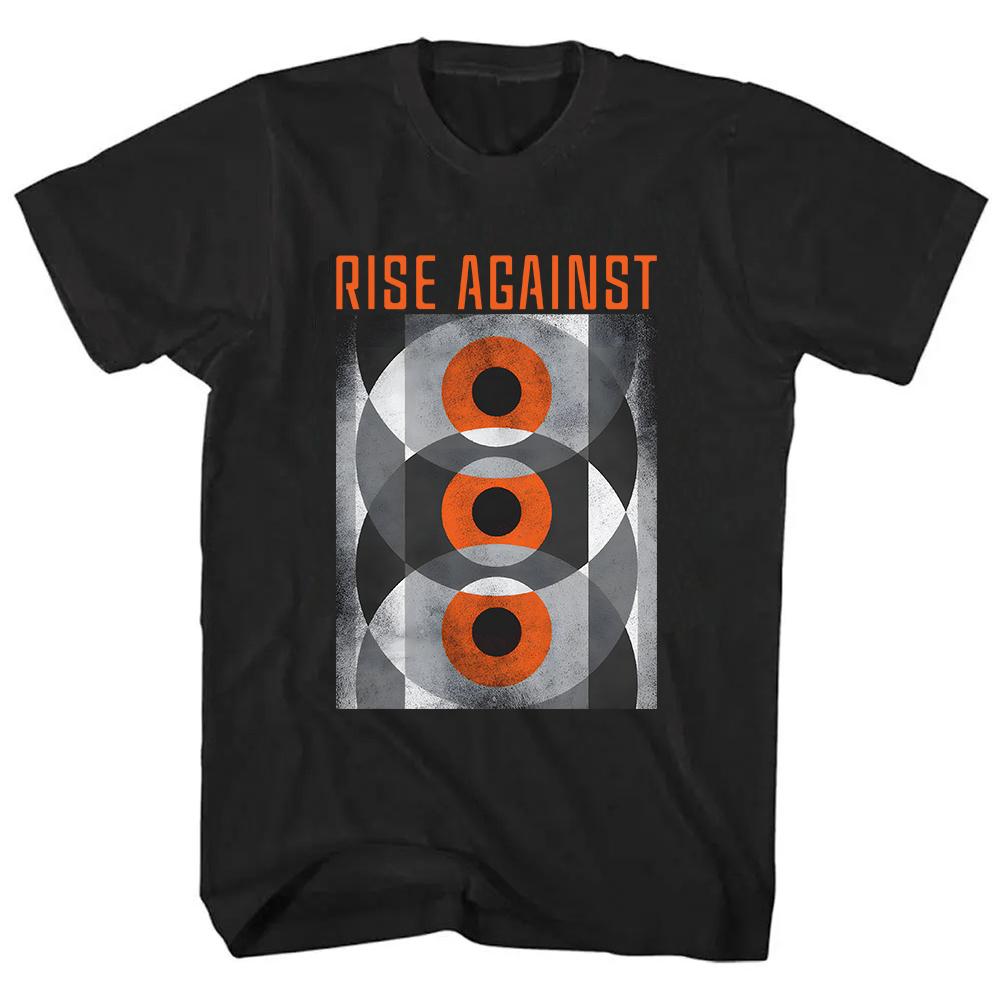 Marble Eyes T-Shirt RISE AGAINST Ricochet Laser Tshirts Cotton Unisex Streetwear Hip Hop Loose Summer Men T Shirt Print Clothing