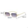 Fashion Rimless Sunglasses Decorative Transparent Eyeglasses Hip Hop Retro Style Tinted Photo Props