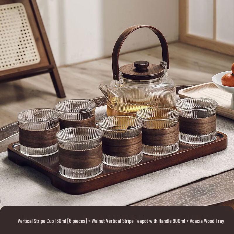 Qunrong Explosion-Proof Glass Teaware Set