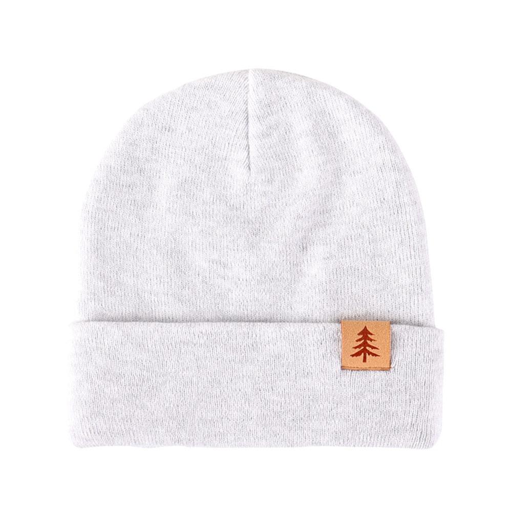 

1-4 Years Ear Protection Baby Beanies Hat Warm Toddler Crochet Bonnet Infant Knitted Cap Outdoors білий