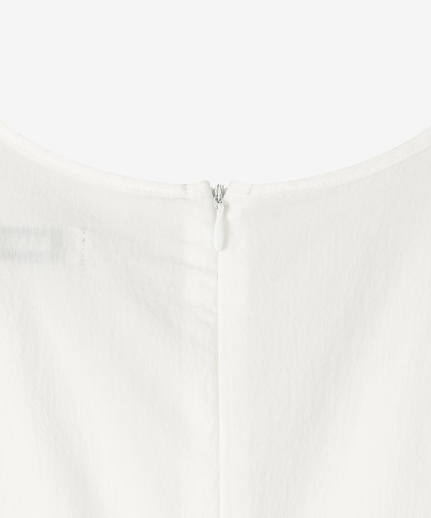 BASIKA Soft Wrap Cotton Dress (White)