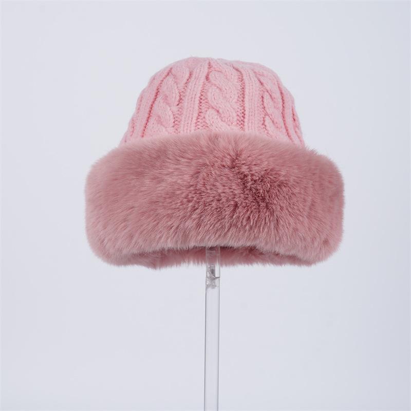 Winter Hat Female Cute Antlers Hairball Ear Protectors Plush Hat Christmas Thickened Northeast Lei Feng Hat Cycling Hat