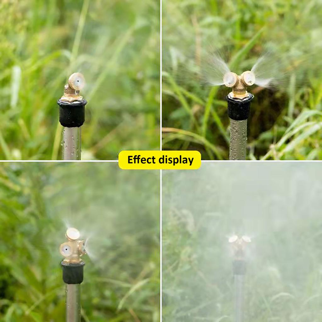 Brass Atomizing Sprayer 1/2/3/4 Nozzle Head Garden Lawn Watering Pesticide Spray Sprinkler Cooling System Agriculture Irrigation