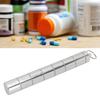 7 Days Weekly Medicine Box Aluminum Alloy Waterproof Keychain   Holder Case for Supplements  S Vitamins