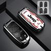 Per Jeep Custodia per Chiave Auto in Lega di Zinco Stile Binario per Jeep Grand Cherokee WK2 KL Wrangler JK Renegade Commander Compass 2018 2022