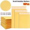10Pcs New Soft Bubble Mailers Waterproof Pearlescent Film Shipping Bags Self Sealing 11/15/18cm Kraft Foam Envelope