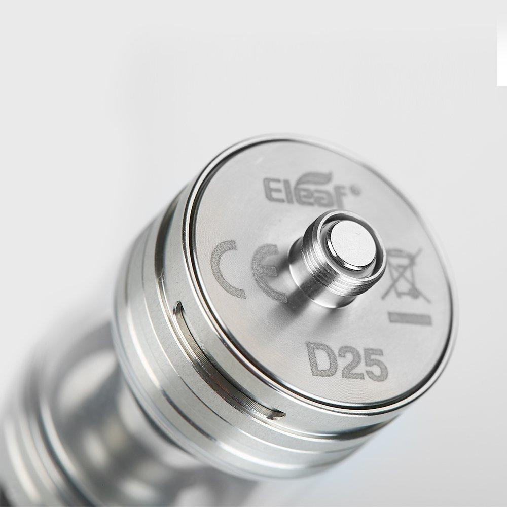 Eleaf Melo 4 Atomizer Diameter Tank with EC2 Series Has Huge Vapor and Good Taste 25mm, Sub-Ohm 4.5ml E-Juice Capacity, (Silver)