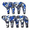 9 Pieces Tough Golf Iron Headcover with Zipper Waterproof