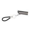 Lighter Holder Keychain with Spring Clip Aluminum Alloy Portable Lighter Case Sleeve Keychain for Outdoor Grey