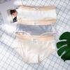 Einfarbige Unterwäsche Damenunterwäsche Mittelhohe Taille Unterwäsche Schlicht und Atmungsaktiv Damen Dreiecksslip