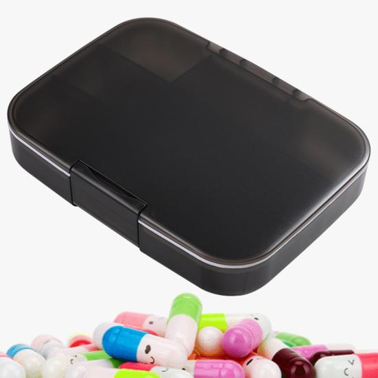 Yousheng Pill Box 9 Compartments Moisture-proof Large Capacity Transparent Design Pill Organizer for Home Travel