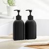 1/2pcs Black White Styling 500ml Soap Dispenser Portable Refillable Liquid Bottles Tray For Home Laundry Room Beauty Salon Hotel