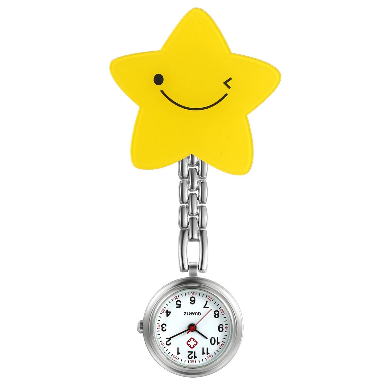 Lancardo Pocket Nurse Pocket Easy to 4 Cute Dial with Storage Day Birthday Anniversary Gift Watch, Watch, Clip-on Watch, Read, Unisex, Designs,