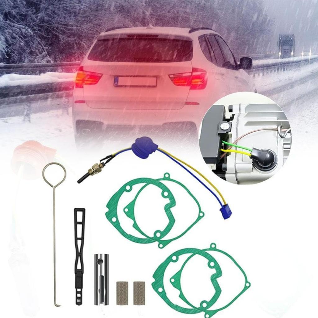 Diesel Heater Glow Plug with Ceramic Glow Plug Replacement Kit for 12V/24V/110V Diesel Heater 5KW/8KW, 10PCS Repair Kits of Diesel Heater Accessories