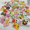 (50 pieces) 2-hole mixed size white wooden button scrapbook DIY home decoration
