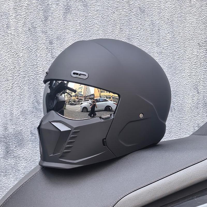 ORZ New Scorpion Retro Motorcycle Cascos Moto Locomotive Personality Multi-purpose Combination Helmet Half M L XL XXL XXXL