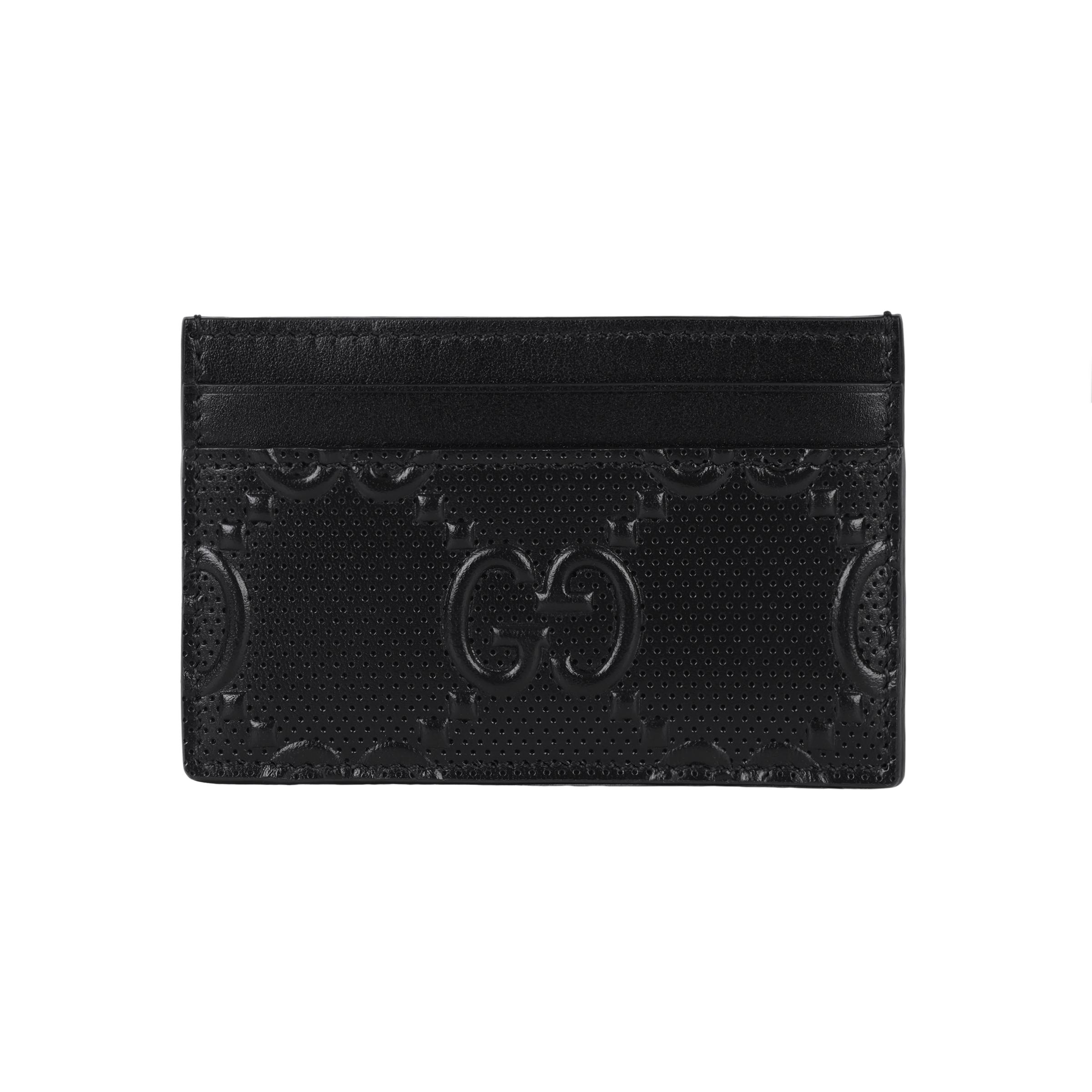 

Gucci Класичний Шкіряний Тримач для Карт з Тисненням Логотипу Чоловічий Тримач для Карт Чорний 625564-1W3AN-1000 Gift Set(Basic Set+Box+Shopping Bag)