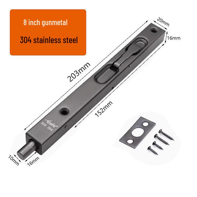 Stainless Steel 304 Concealed Heaven & Earth Fire Door Bolt - 1 Meter Extension