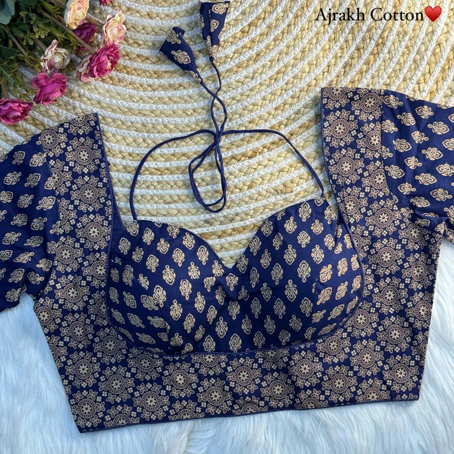 Women s Casual Wear Ethnic Blouse Indian Designer Readymade Cotton Top Choli