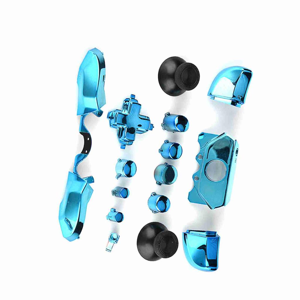 Vollständige Tasten-Sets Mod Ersatzteil für Microsoft Xbox One Controller 3,5 mm Klinkenanschluss (blau)