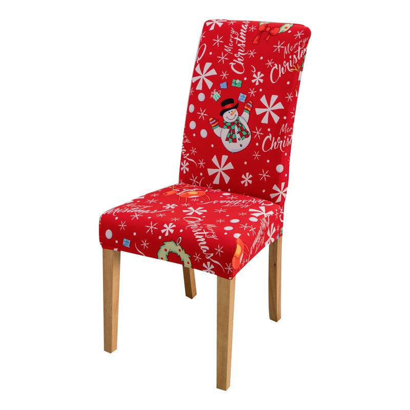 Christmas Chair Cover Seat Protector Cheap Chair Covers For Holiday Party Dining Room Kitchen Hotel Living Room Chair Cover 1 PC
