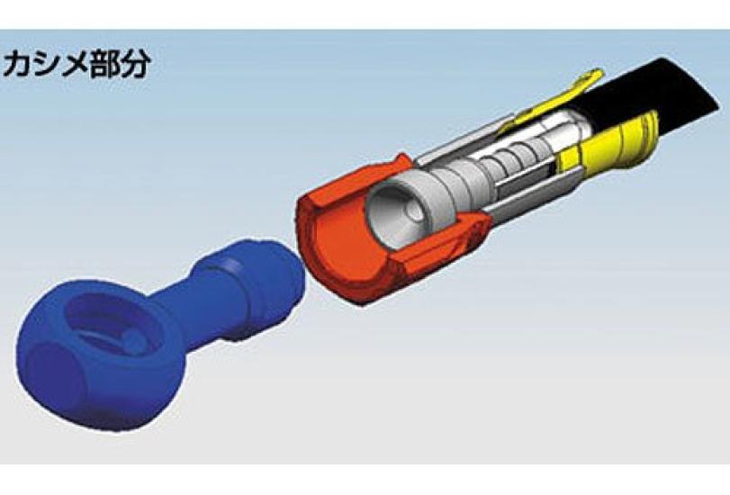 [AC Performance Line] Brake hose/smoke [socket blue/red] VTR250 ('98-'11) Rear