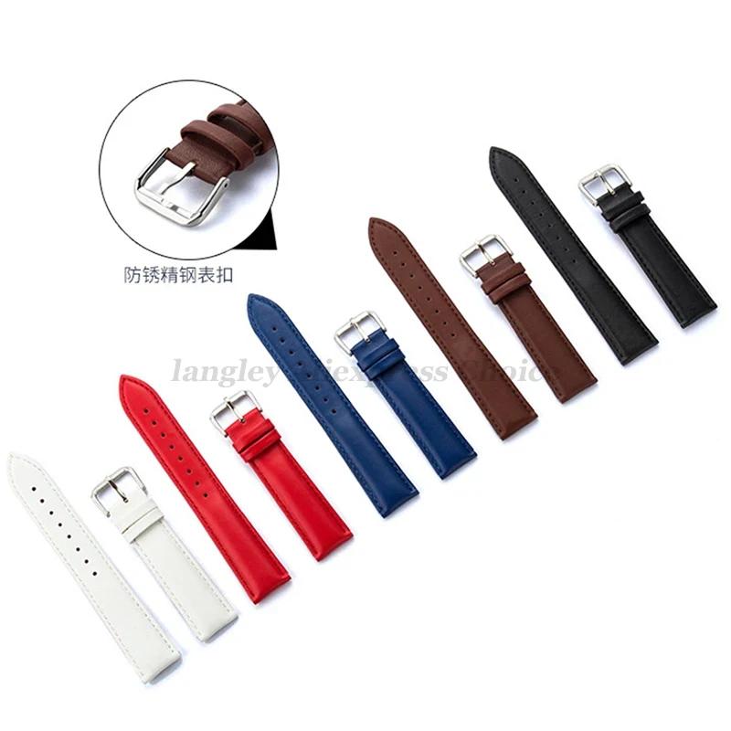 Genuine Leather Watch Bands Strap 12mm 13mm 14mm 15mm 16mm 17mm 18mm 19mm 20m 21mm 22mm 23mm 24mm Men General Watch Band Straps