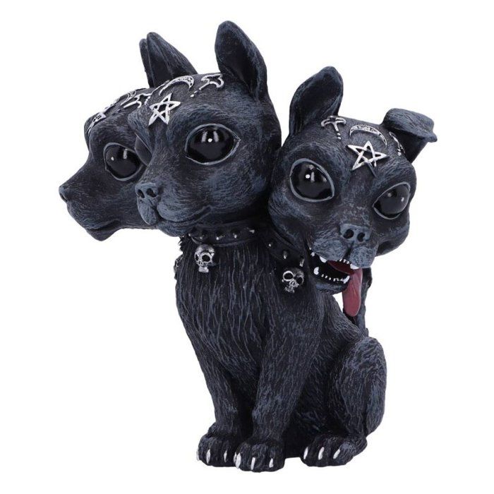 Figurine - nemesis now - cult cuties cerberus - noir - 10,5 cm - résine