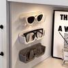 Wall-Mounted Punch-Free Eyeglasses Storage Rack for Dormitories