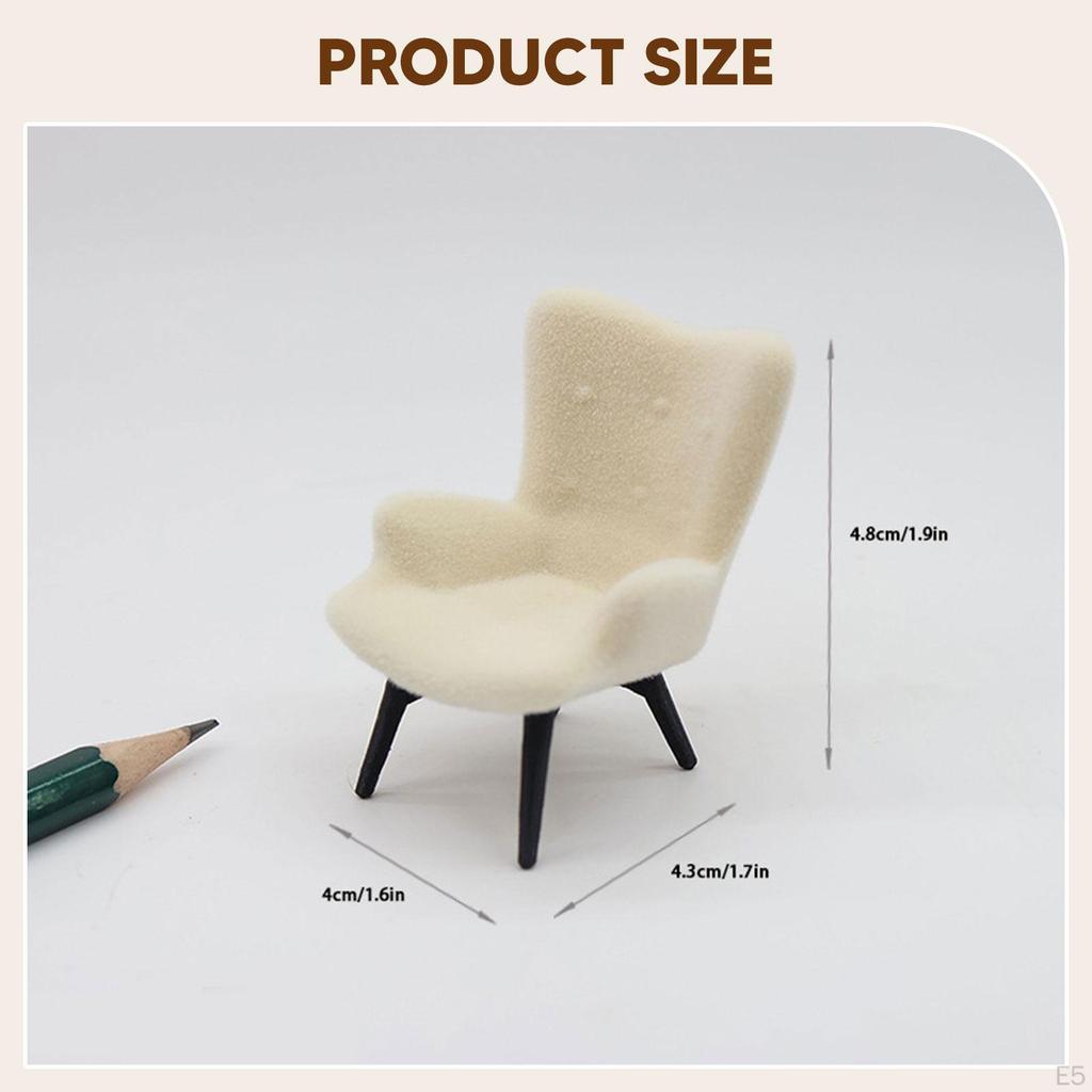 Puppenhausmöbel Puppenhauszubehör Mini Sofa Stuhl Modell Dekorativ Sammlerstück Ausstellung Kinder