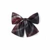 Unisex Plaid Bowtie Women Girls Necktie Butterfly Bowknot Check Bow Ties Cravats Feminine Bowties  Uniform School Accessories