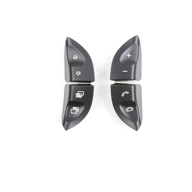 2PC Steering Wheel Control Switch Button Kit Replacement Fit for Mercedes-Benz W220 S430 S500 S600 CL500 CL600 (Black)