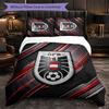 Austria Football Pattern 3 Pieces Bedding Set Soft Microfiber Duvet Cover with Pillow Cases for Bedroom