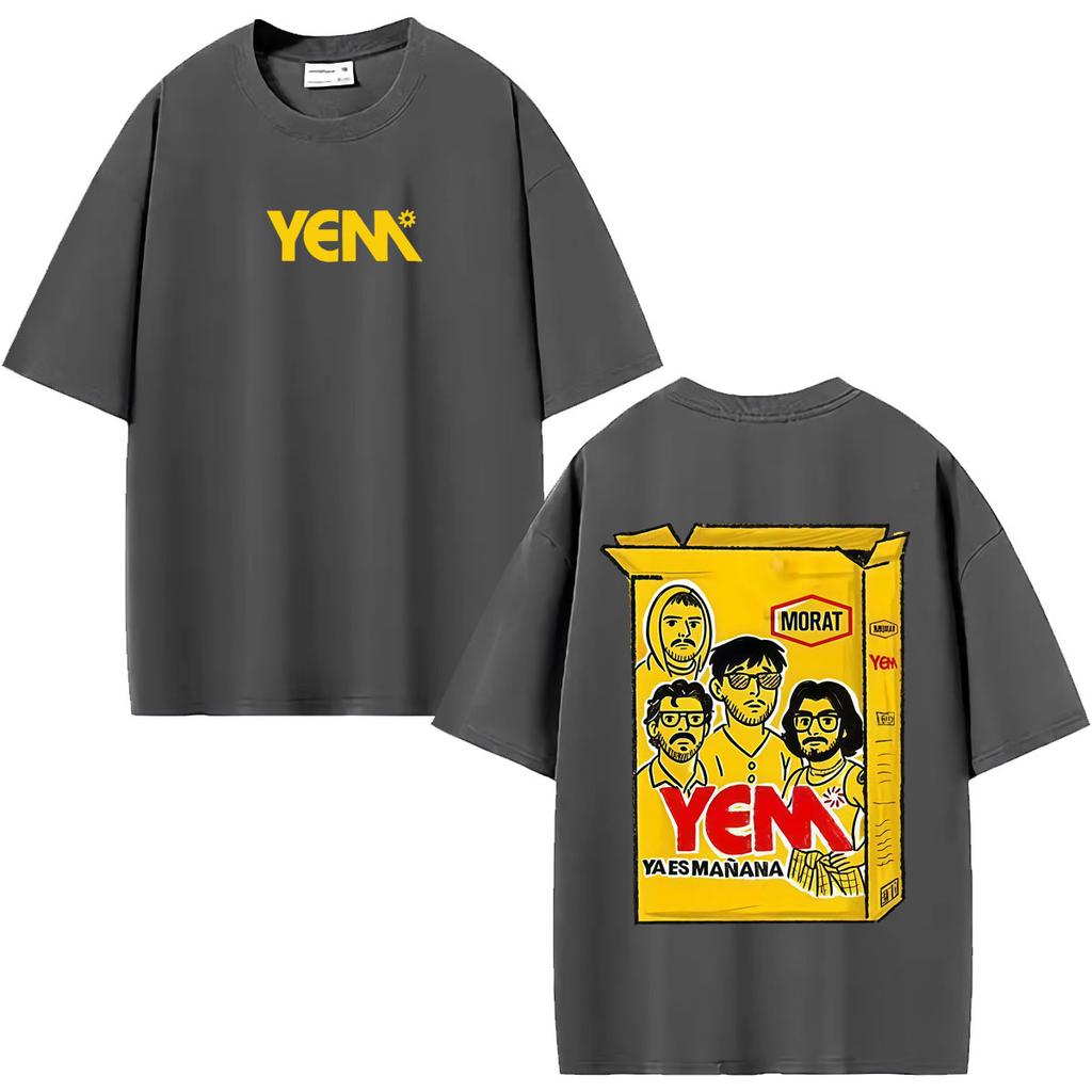 Band Morat Yem Ya Es Manana World Tour Merch T Shirt Clothes Hip Hop Pop Music T-shirts Cotton Casual Short Sleeve T-shirt