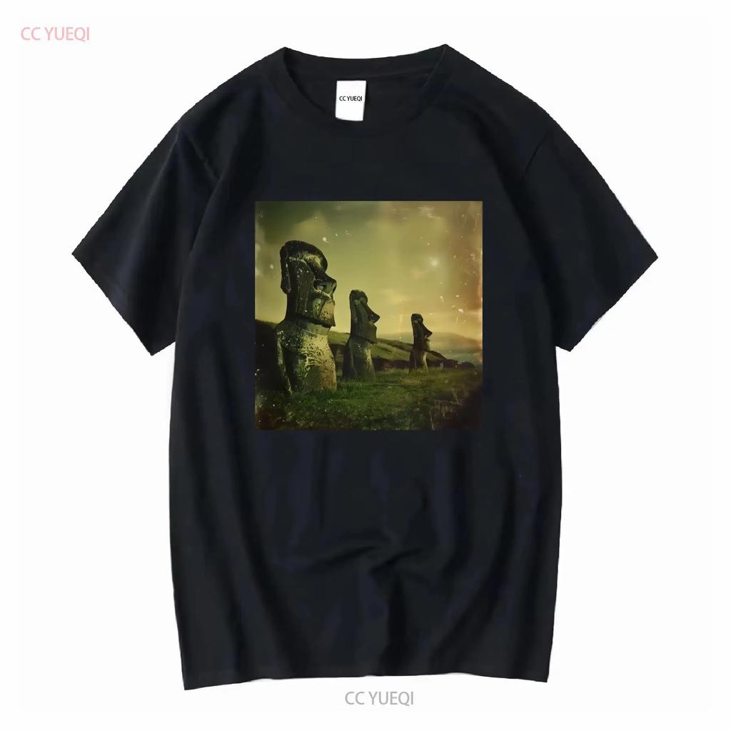 Easter Island Heads T Shirt Moai Statue Rapa Nui Historical Ancient Souvenir Polynesian Heritage long or short sleeves vintage