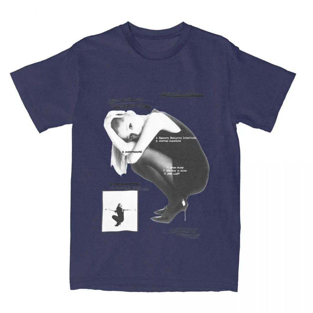 Eternal Sunshine Tracklist Music T-Shirt Summer Ariana Grandes T-Shirts Cotton Cool Tee Shirt For Couple Short Sleeve Tops 71821