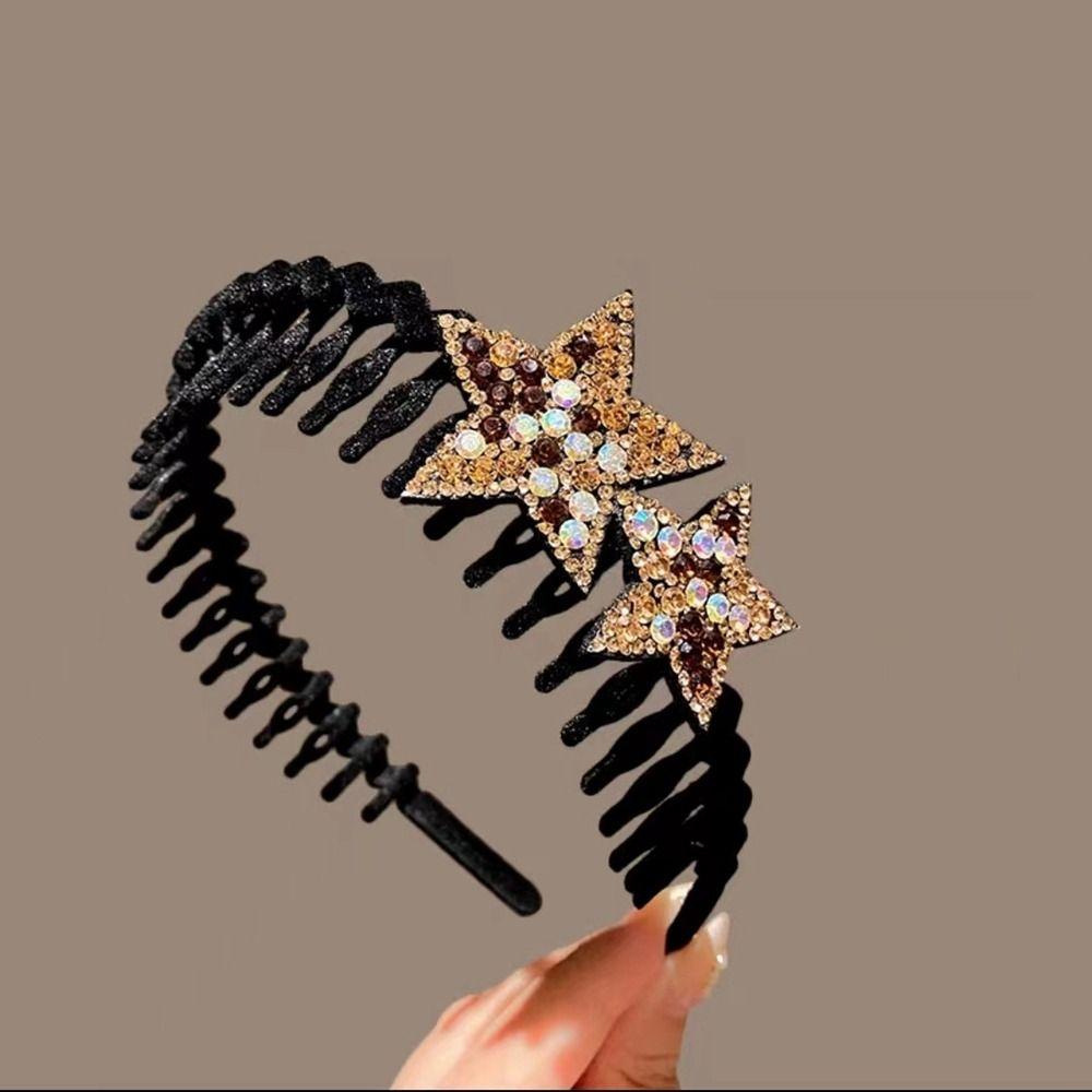 Flocking Hairstyle Hairpin Double Bangs HairClip New Bangs fixed HeadHoop  Women Girl