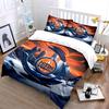 "Cityscape with Oilers Logo Design" Print Bedding Set Duvet Cover Pillowcases (1* Duvet Cover 2* Pillowcases Do Not Include Comforter)