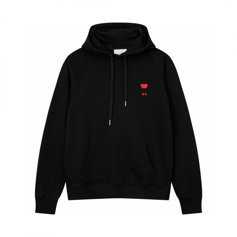 Cotton Couple Matching Set Oversized Hoodie With Heart Print Loose Fit Jogger Pants Men Women