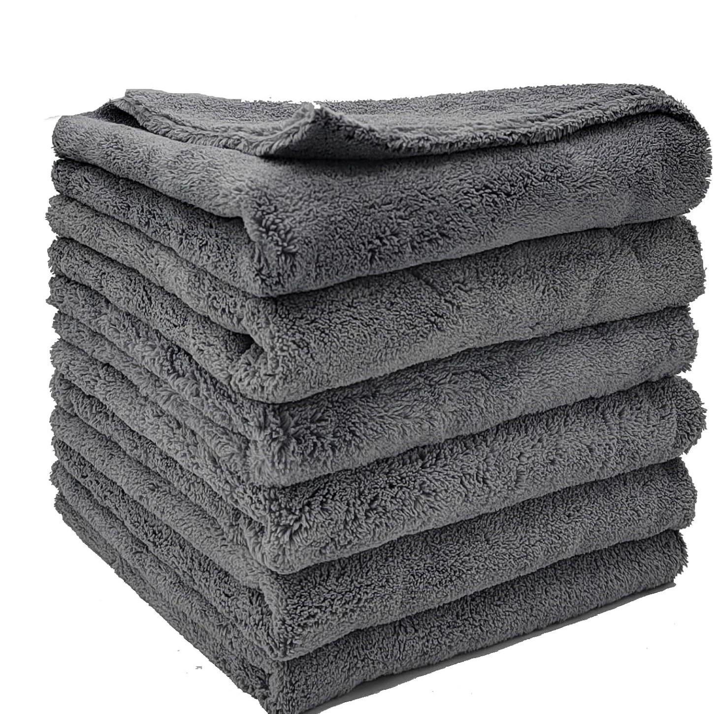 

3pcs Car Wash Towels Absorbent Microfiber Cleaning Cloths 40x40cm High Density 550gsm Durable Soft Texture for Vehicle Detailing and Household Use One Size