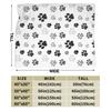 Dog Paw Print and Bone Blanket Quality Soft Throw Blanket Winter Girls Boys Home Decor Pattern Bedspread