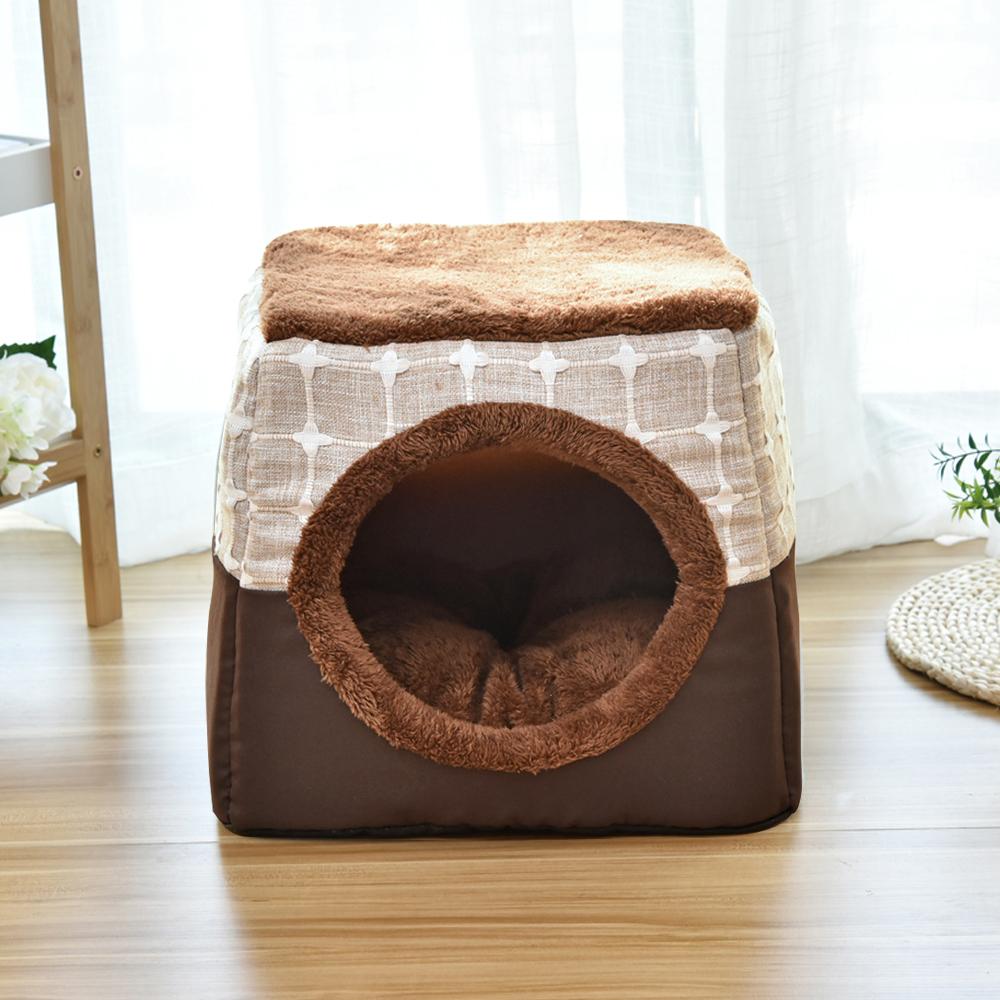 Multiple Cat Bed Nest Warm Kitten Dog Mat Kennel Soft Pet Sleeping Beds Sofa Small Dogs Cats Cushion Blanket Fashion Furniture