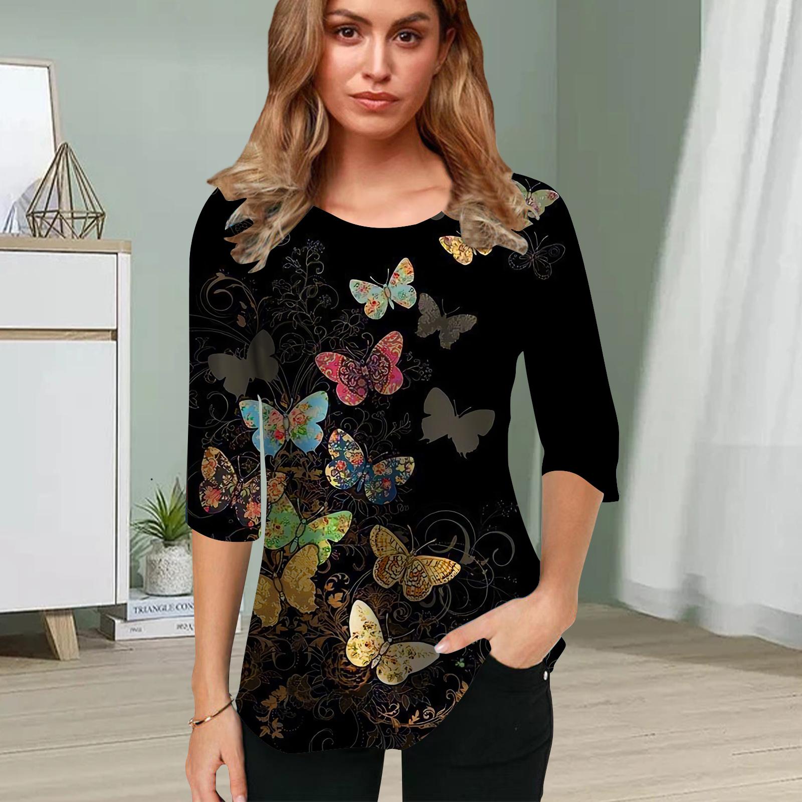 

Женская блузка с принтом 3D Paramecium Flower, топы с коротким рукавом, летние повседневные топы, футболка с круглым вырезом и коротким рукавом 8XL оранжевый